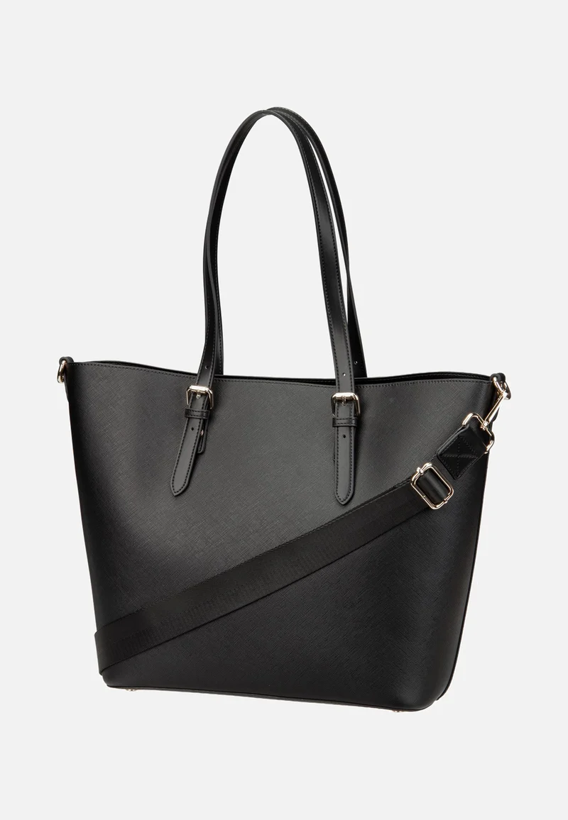 Ella Saffiano Shopper L Black - Shopper