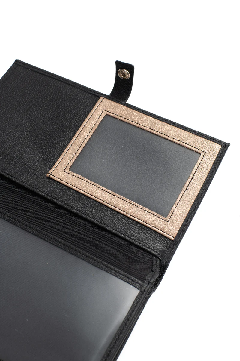 Compagnon de voyage - 2 volets - Stop RFID - Cuir