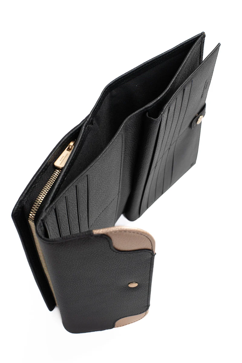 Compagnon de voyage - 2 volets - Stop RFID - Cuir