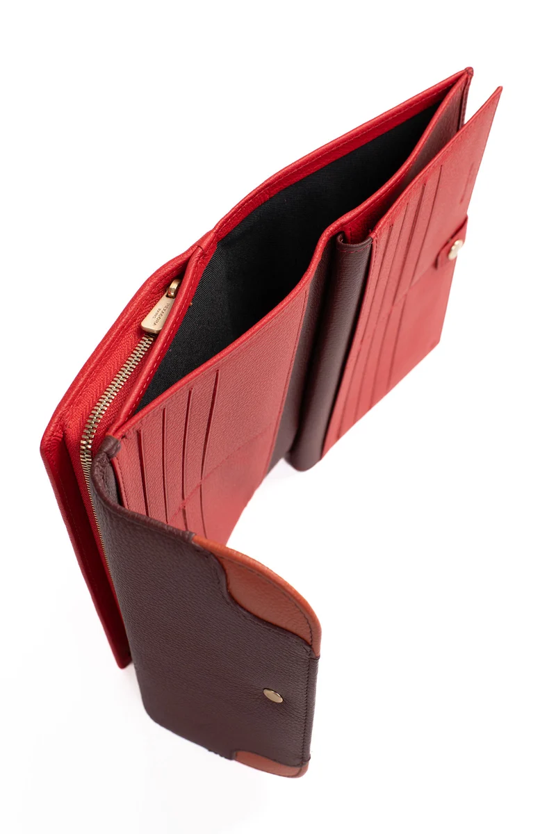 Compagnon de voyage - 2 volets - Stop RFID - Cuir