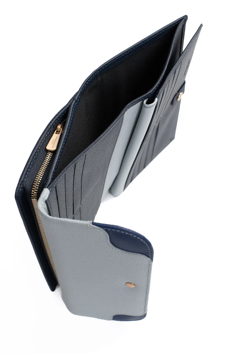 Compagnon de voyage - 2 volets - Stop RFID - Cuir