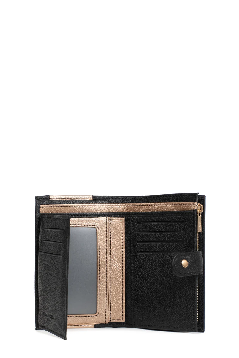 Portefeuille - 2 volets - Stop RFID - Cuir