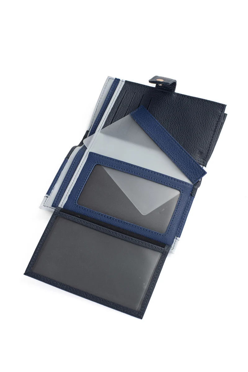 Portefeuille - 2 volets - Stop RFID - Cuir
