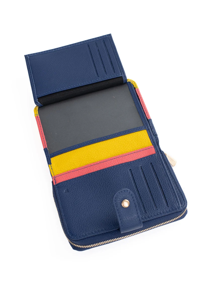 Portefeuille - 2 volets - Stop RFID - Cuir