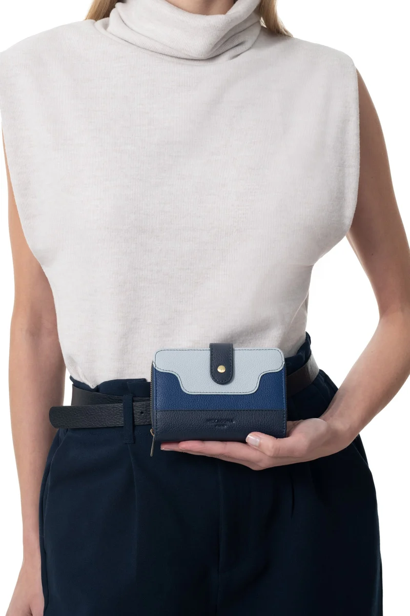 Portefeuille - 2 volets - Stop RFID - Cuir