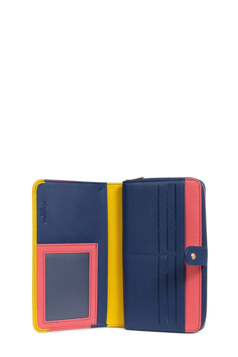 Compagnon de voyage - 1 volet - Stop RFID - Cuir