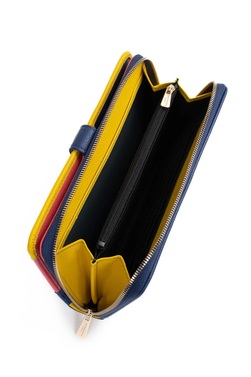 Compagnon de voyage - 1 volet - Stop RFID - Cuir