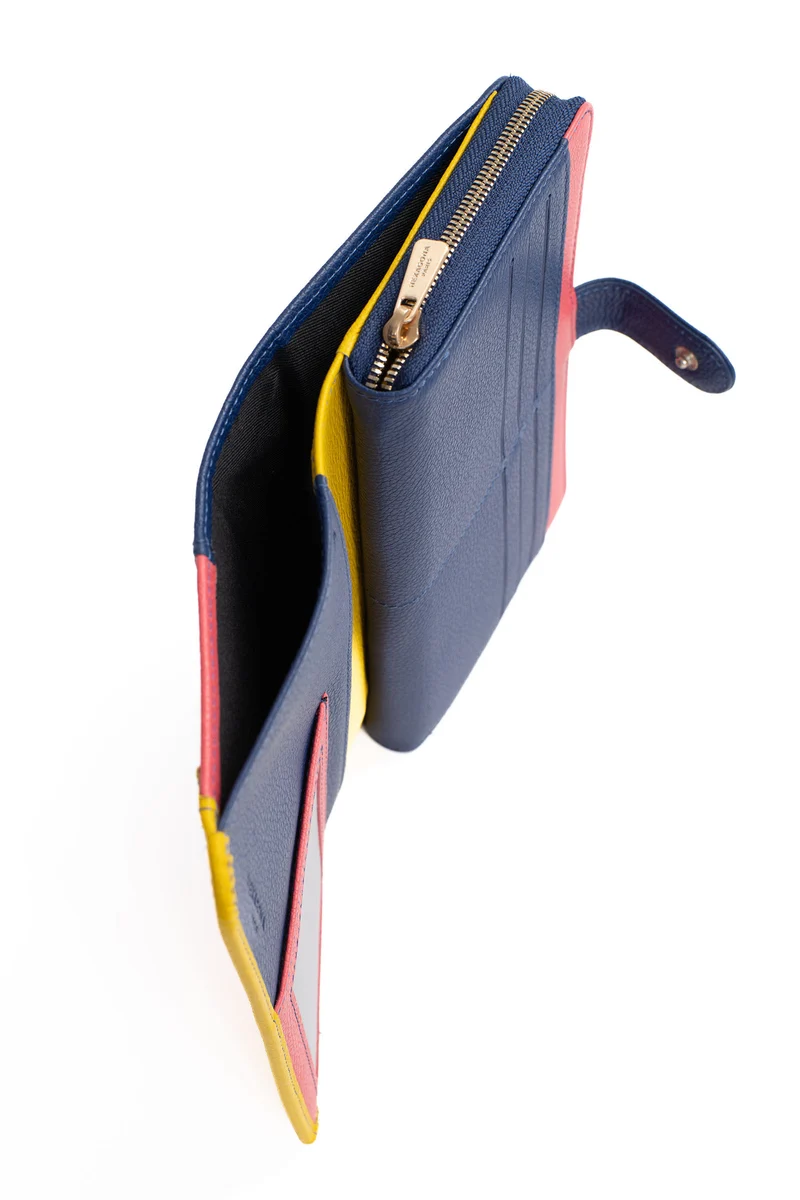 Compagnon de voyage - 1 volet - Stop RFID - Cuir
