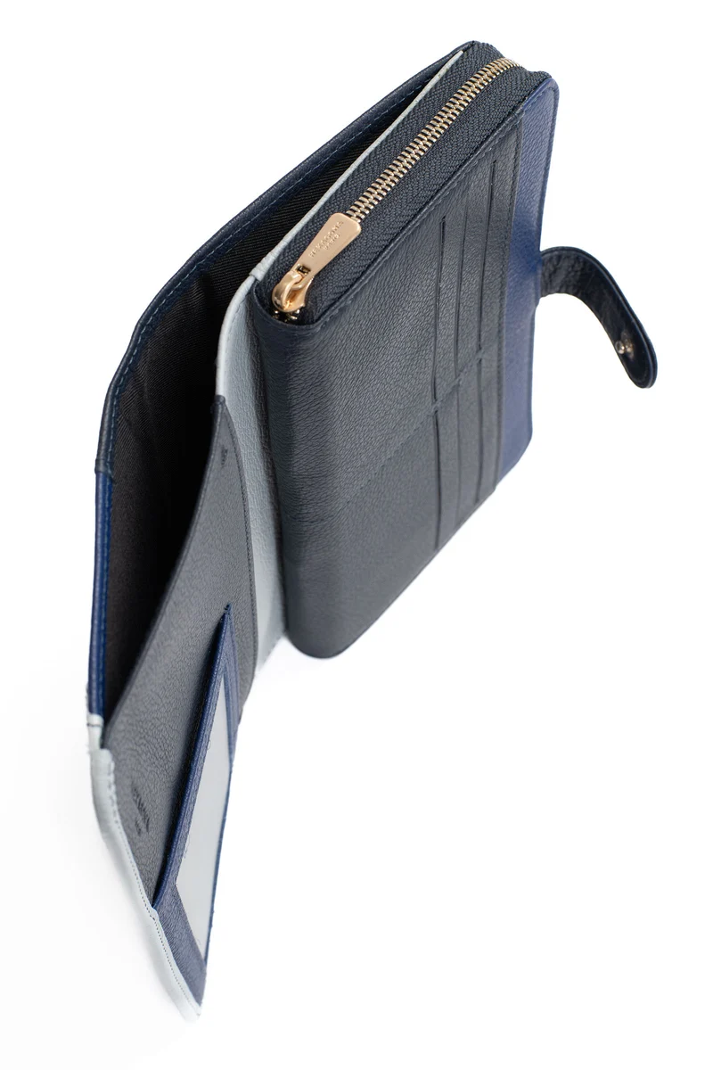 Compagnon de voyage - 1 volet - Stop RFID - Cuir