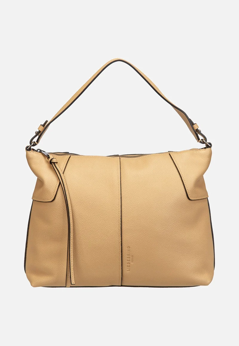 Mila Hobo M Small Pebble Light Tan - Hobo Bag