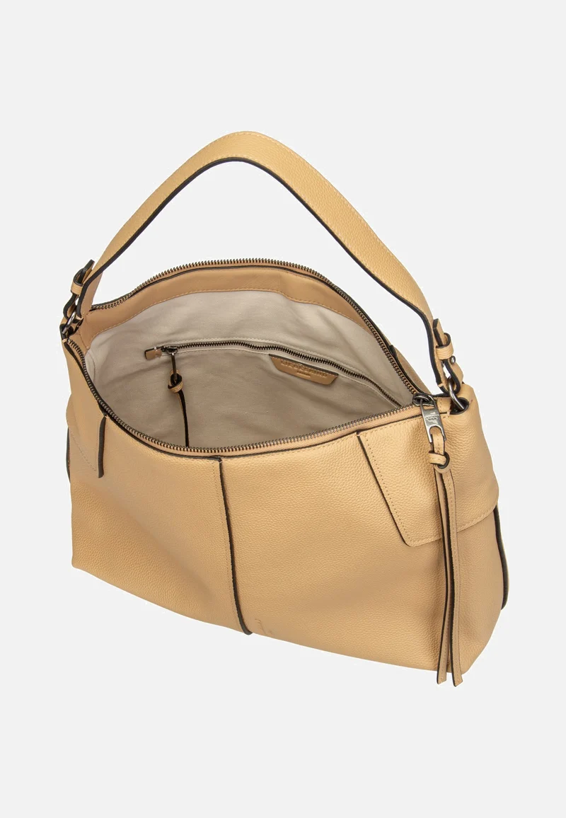 Mila Hobo M Small Pebble Light Tan - Hobo Bag