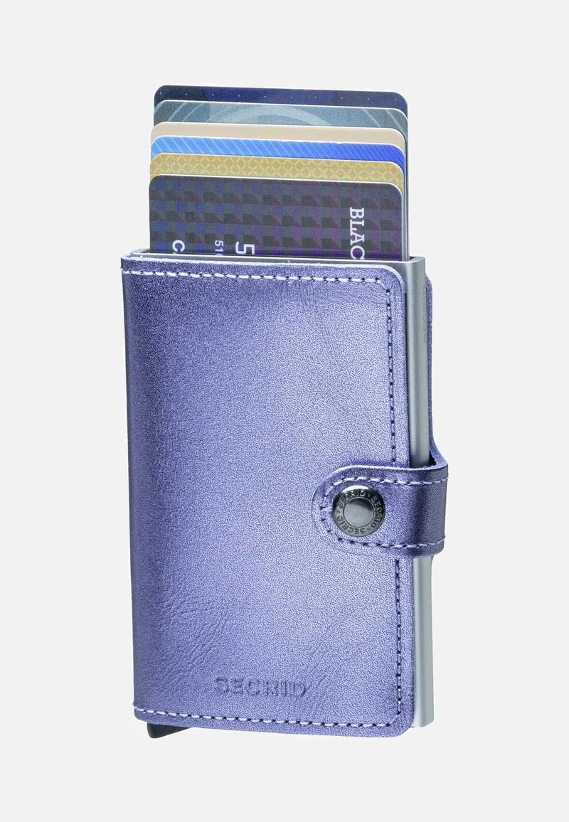 Miniwallet Metallic Metallic Lila-Silver - Portemonnaie