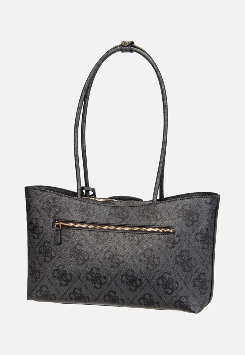 Janie Logo Girlfriend Carryall Coal Logo - Shopper