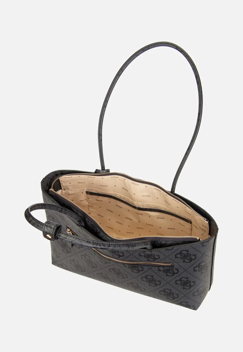 Janie Logo Girlfriend Carryall Coal Logo - Shopper