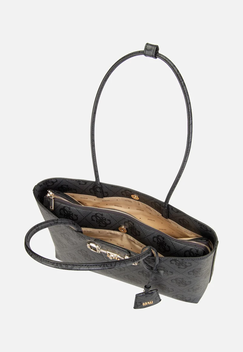 Janie Logo Girlfriend Carryall Coal Logo - Shopper