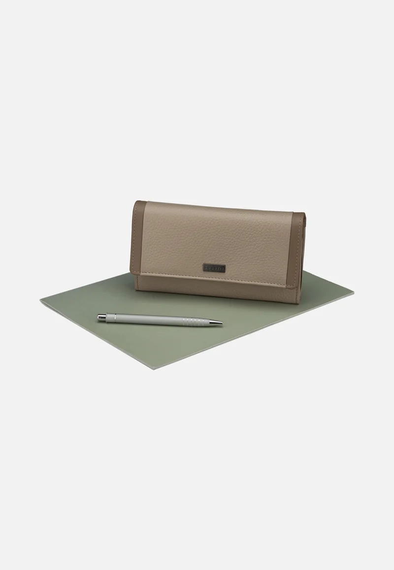 Sina Ladies Long With Flap Beige - Portemonnaie