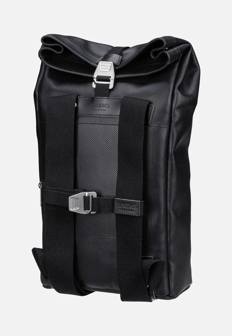 Pickwick Reflective Leather 12 L Black - Rolltop Rucksack