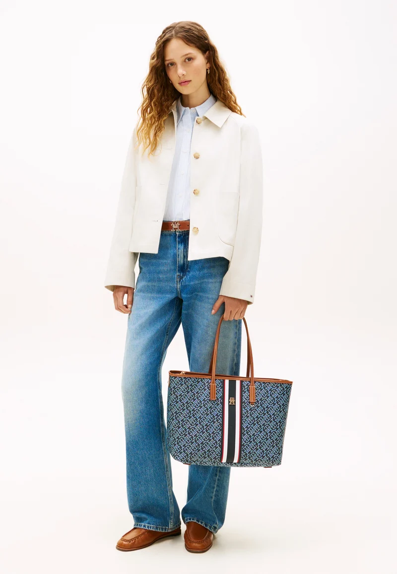 TH Monoplay Tote Stripe Le Blue Mix - Shopper