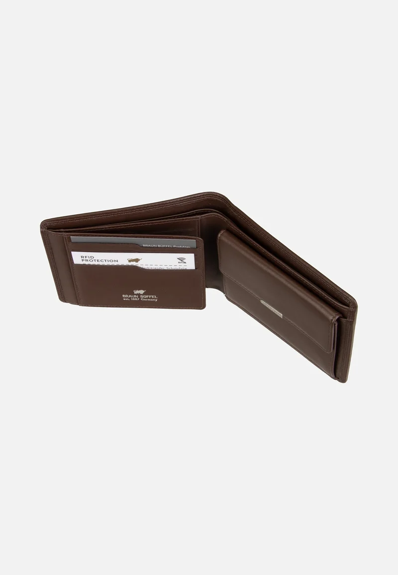 Golf RFID Coin Wallet 8Cs Braun - Portemonnaie