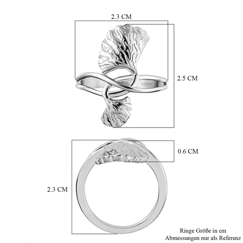 Kanchanaburi Blauer Saphir Ring 925 Silber rhodiniert ca. 0,02 ct