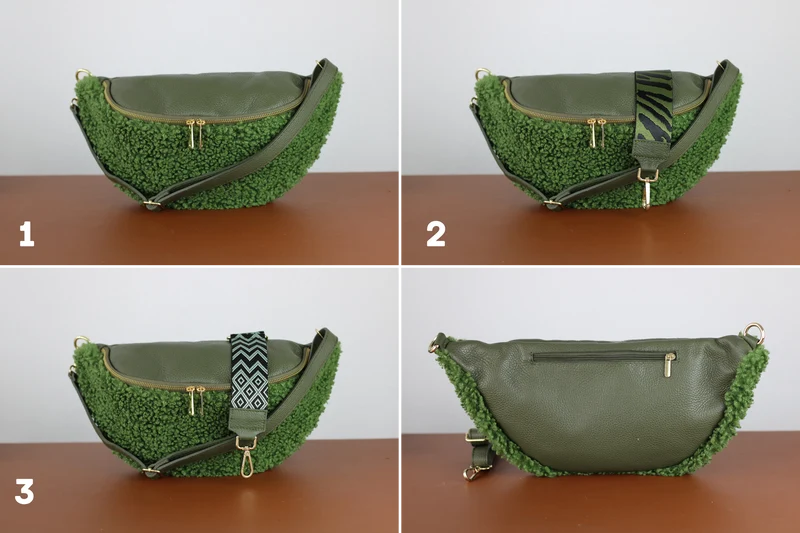 Teddy Bag - Khaki (Gold)