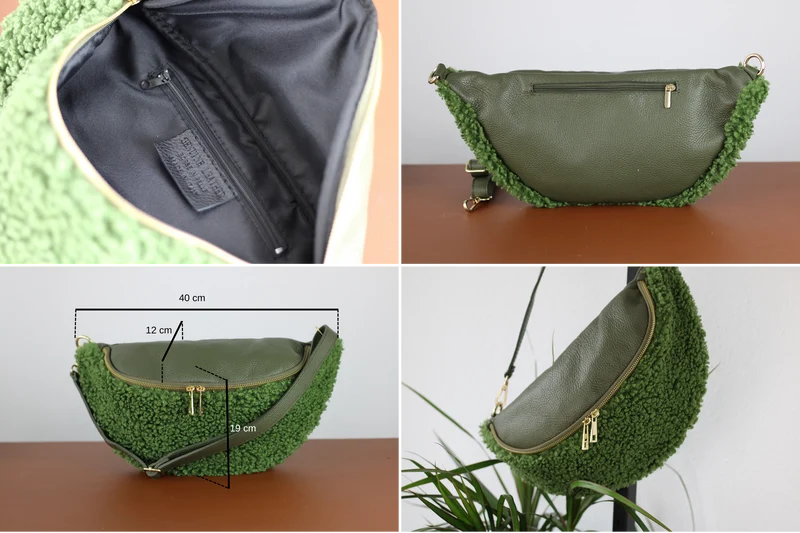 Teddy Bag - Khaki (Gold)