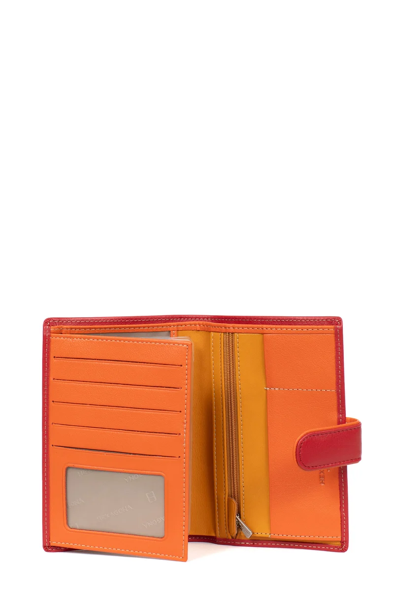 Portefeuille européen - 2 volets - Cuir