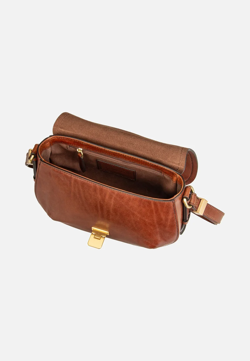 Federica Crossbody Marrone/Oro - Schultertasche