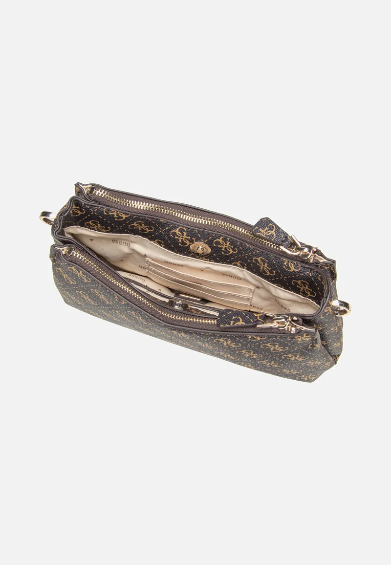 Noelle II 3 Comp Shldr Xbody Brown Logo - Umhängetasche
