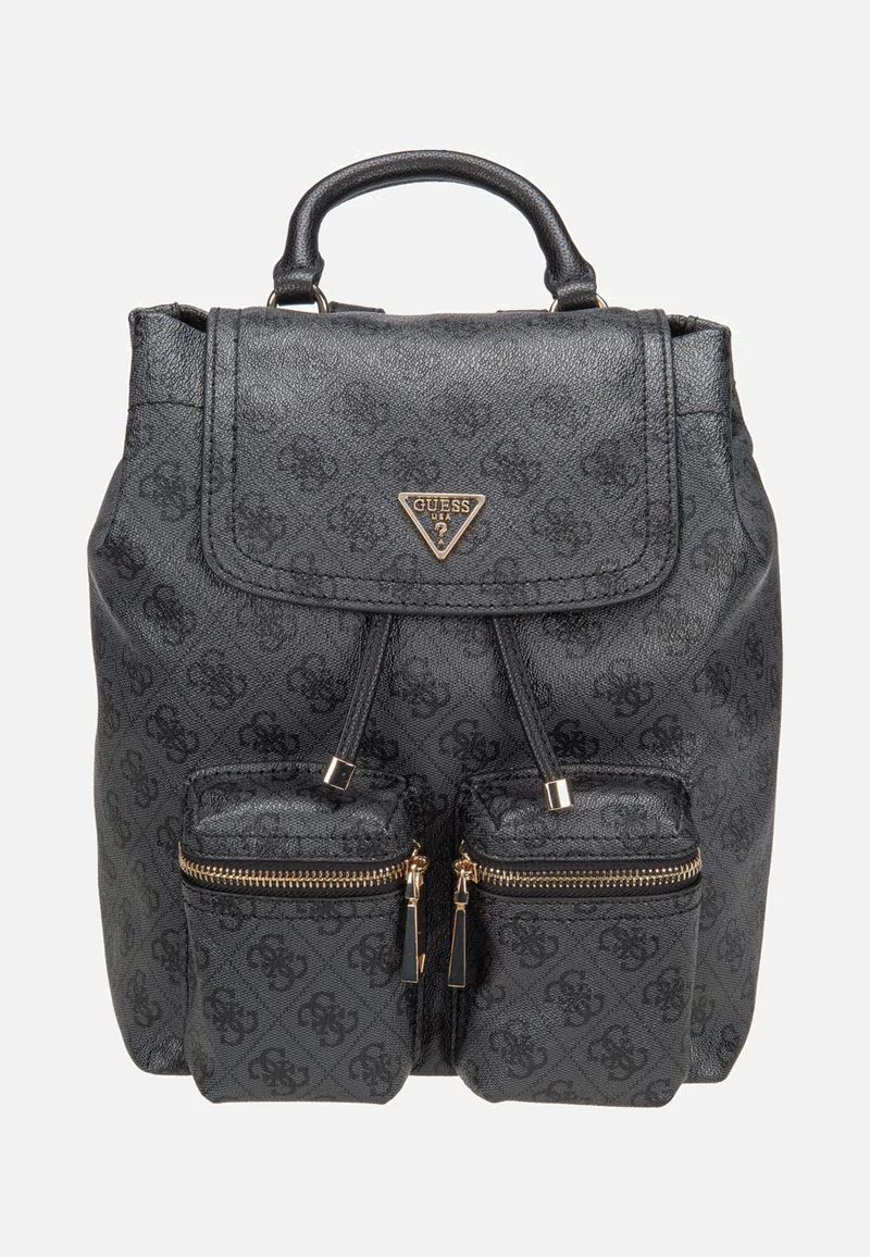 Manhattan II Flap Coal Logo - Rucksack
