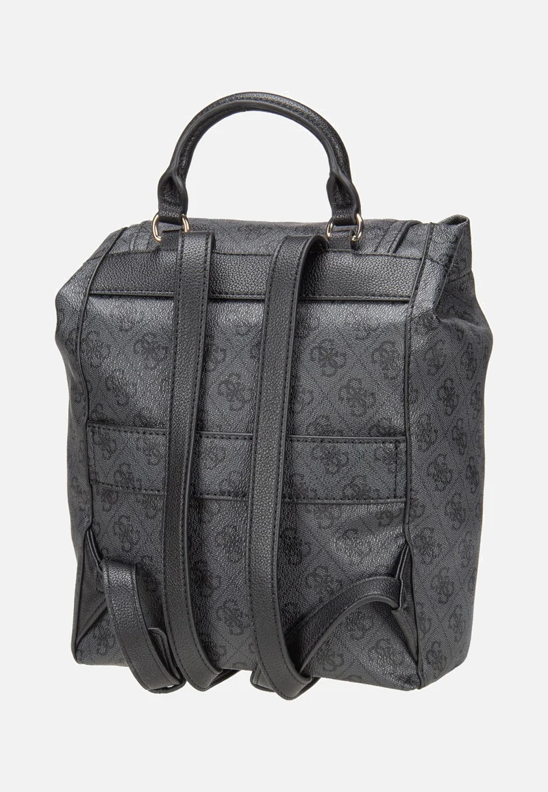 Manhattan II Flap Coal Logo - Rucksack