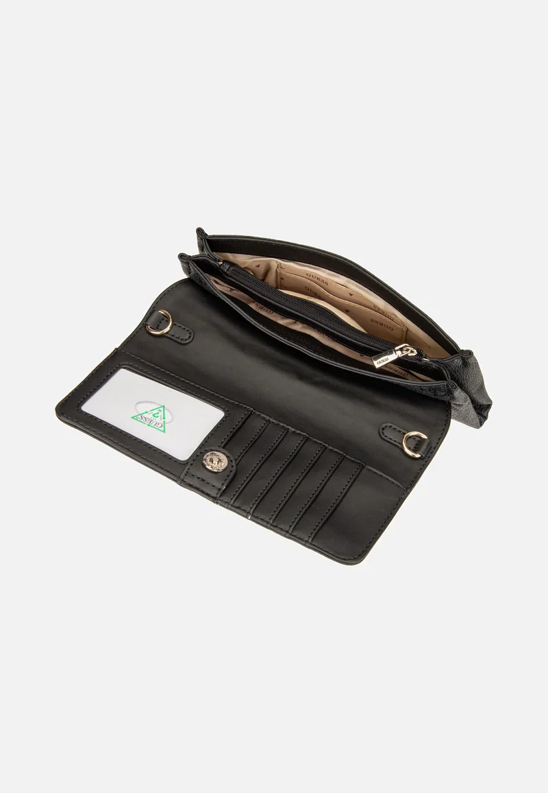 Noelle II Xbody Flap Organizer Coal Logo - Clutch