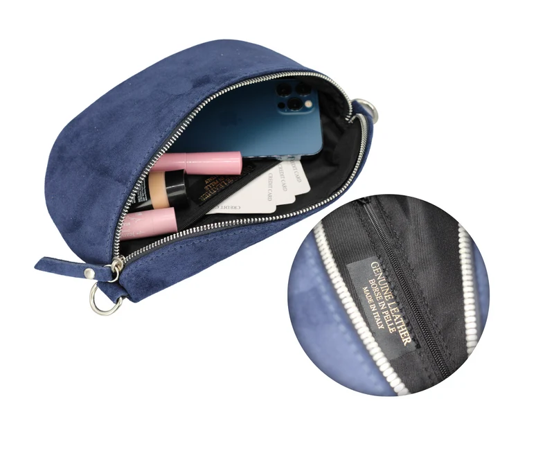 Suede - Navy Blau