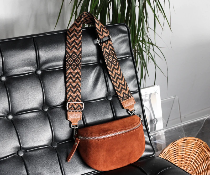 Suede - Cognac Braun