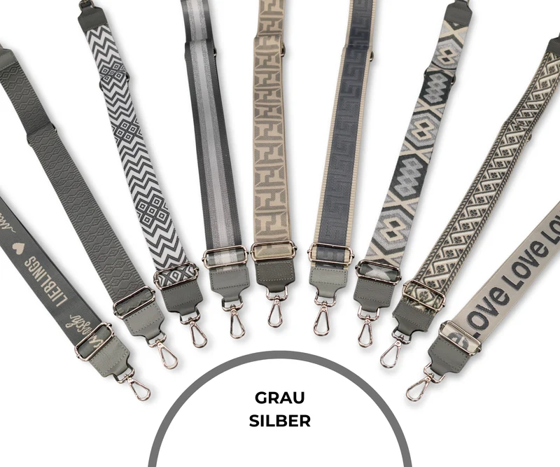Taschenriemen - Grau (Silber)