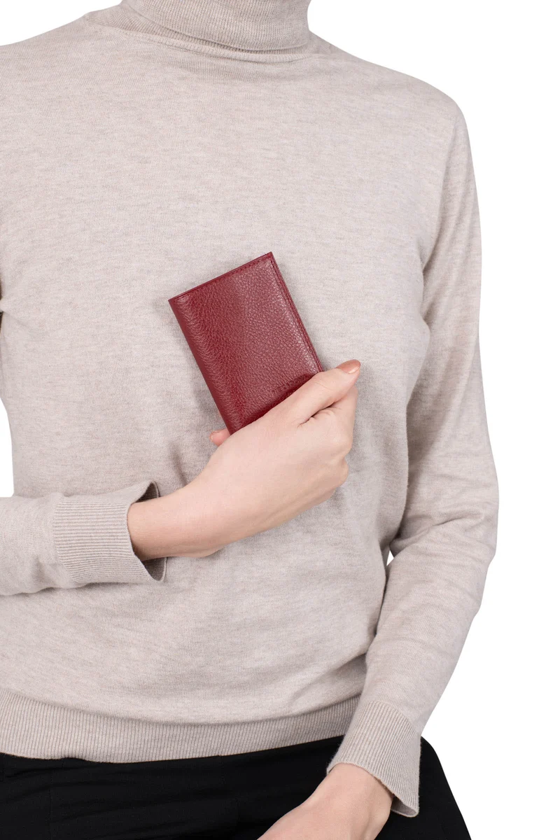 Porte-cartes - 1 volet - Cuir
