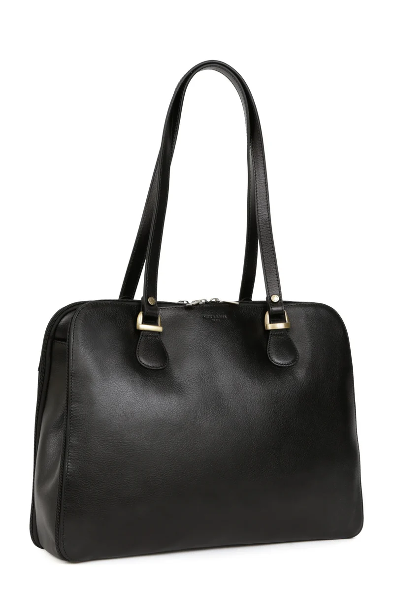 Sac porté épaule 2 anses - Tablette & A4 - Cuir