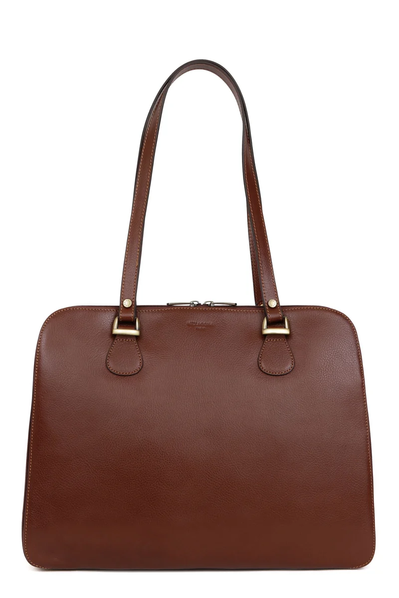Sac porté épaule 2 anses - Tablette & A4 - Cuir