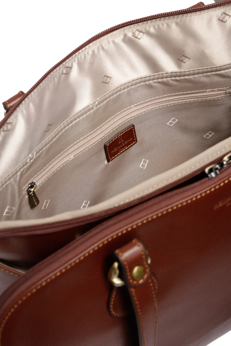 Sac porté épaule 2 anses - Tablette & A4 - Cuir