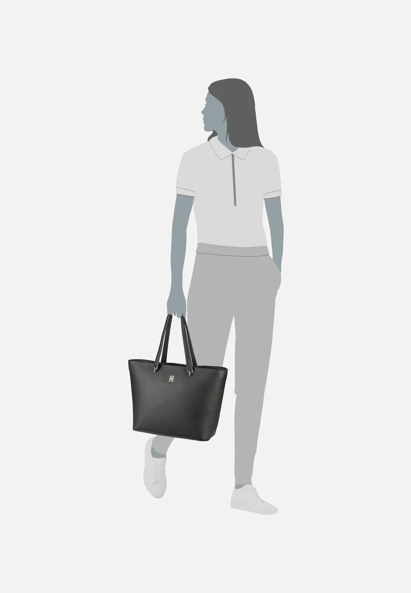 TH Emblem Tote Black - Shopper