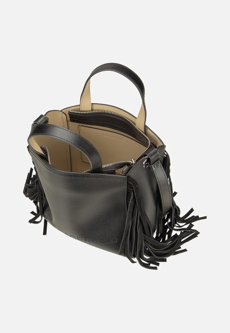 K/Circle SM Zip Tote Fringes Black/Nickel - Tote Bag