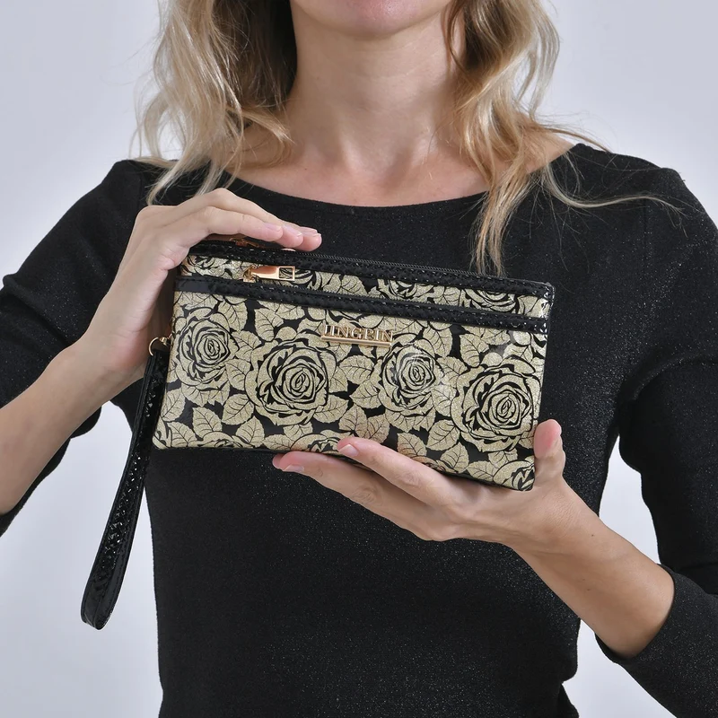 Sling Crossbody Bag, Stylische Silber-Umhängetasche, 3 Reißverschlussfächer, Vielseitiger 130 cm Gurt, PU-Außenseite, 100% Polyester-Futter, Kompakte Größe 22x12 cm, Silber