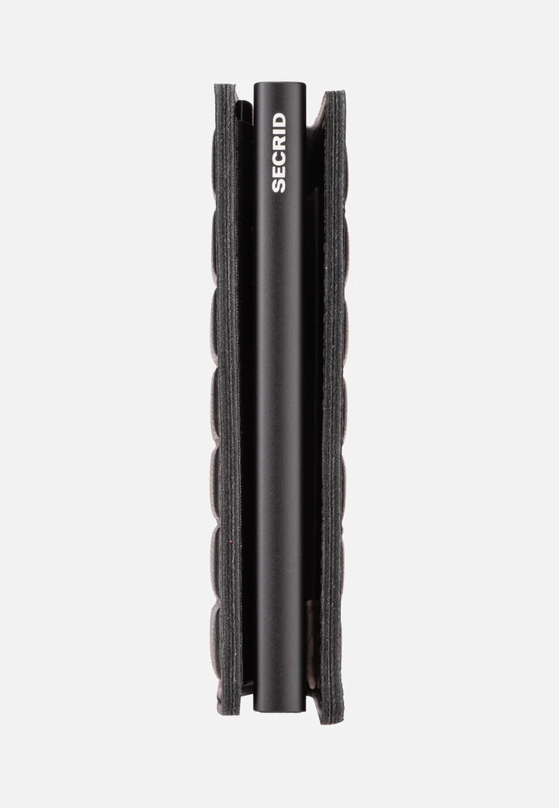 Slimwallet Emboss Lines Black+ - Portemonnaie