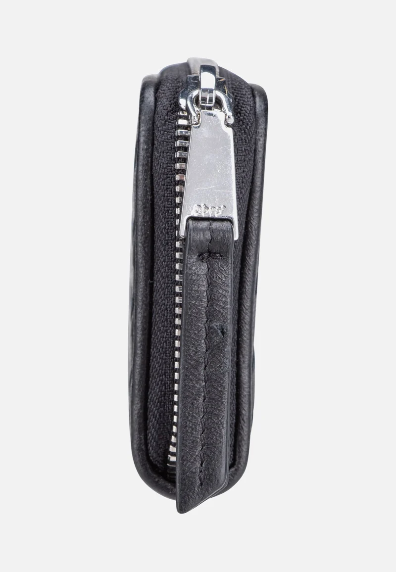 Piuma Weaving Mini Wallet Black/Nickel - Portemonnaie