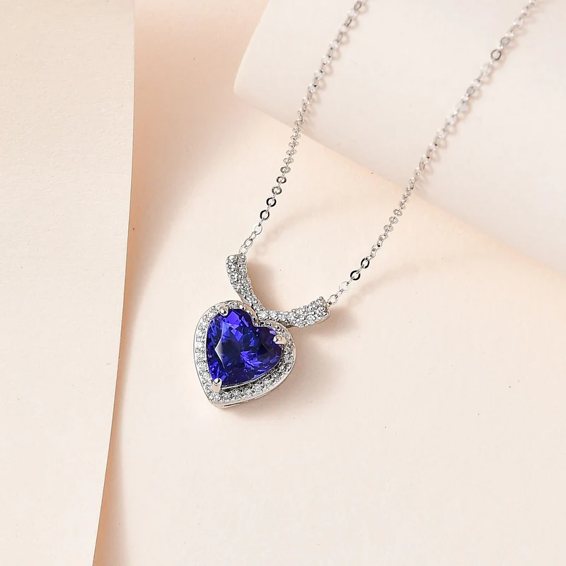 Premium-Duo: RHAPSODY AAAA Tansanit und VS Diamant Schmuckset