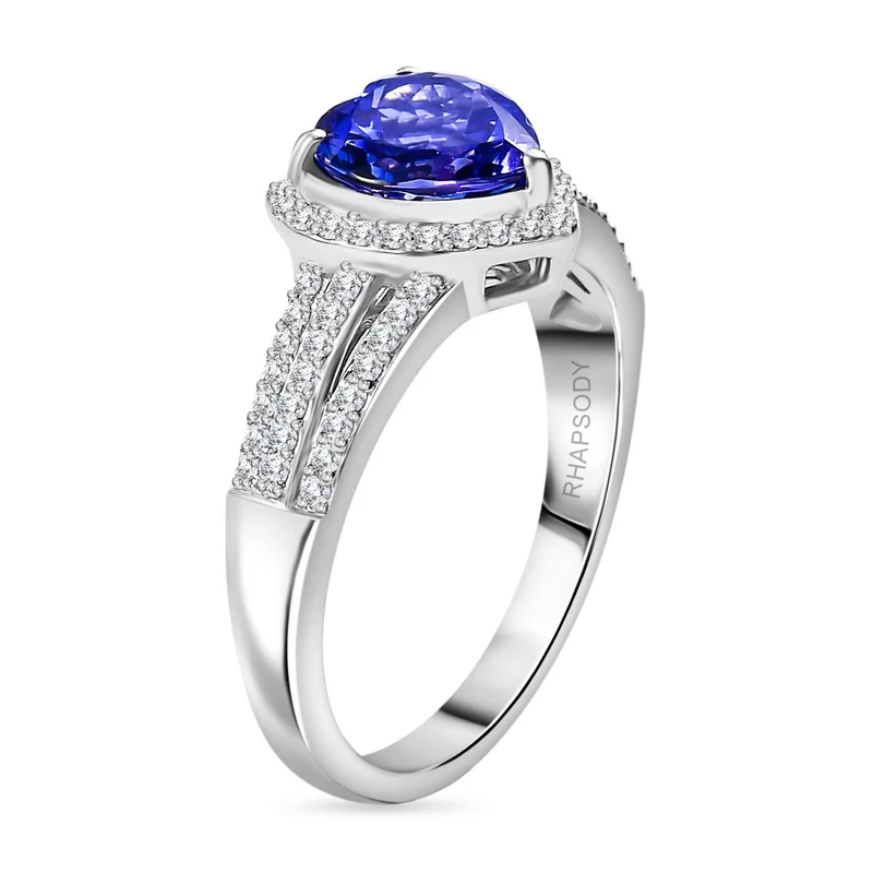 Premium-Duo: RHAPSODY AAAA Tansanit und VS Diamant Schmuckset