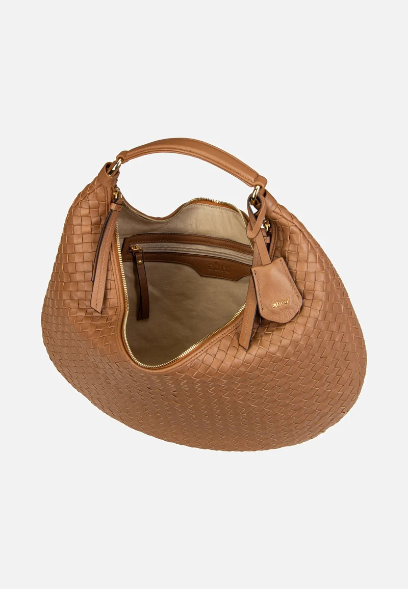 Nana Piuma Weaving Cuoio - Hobo Bag