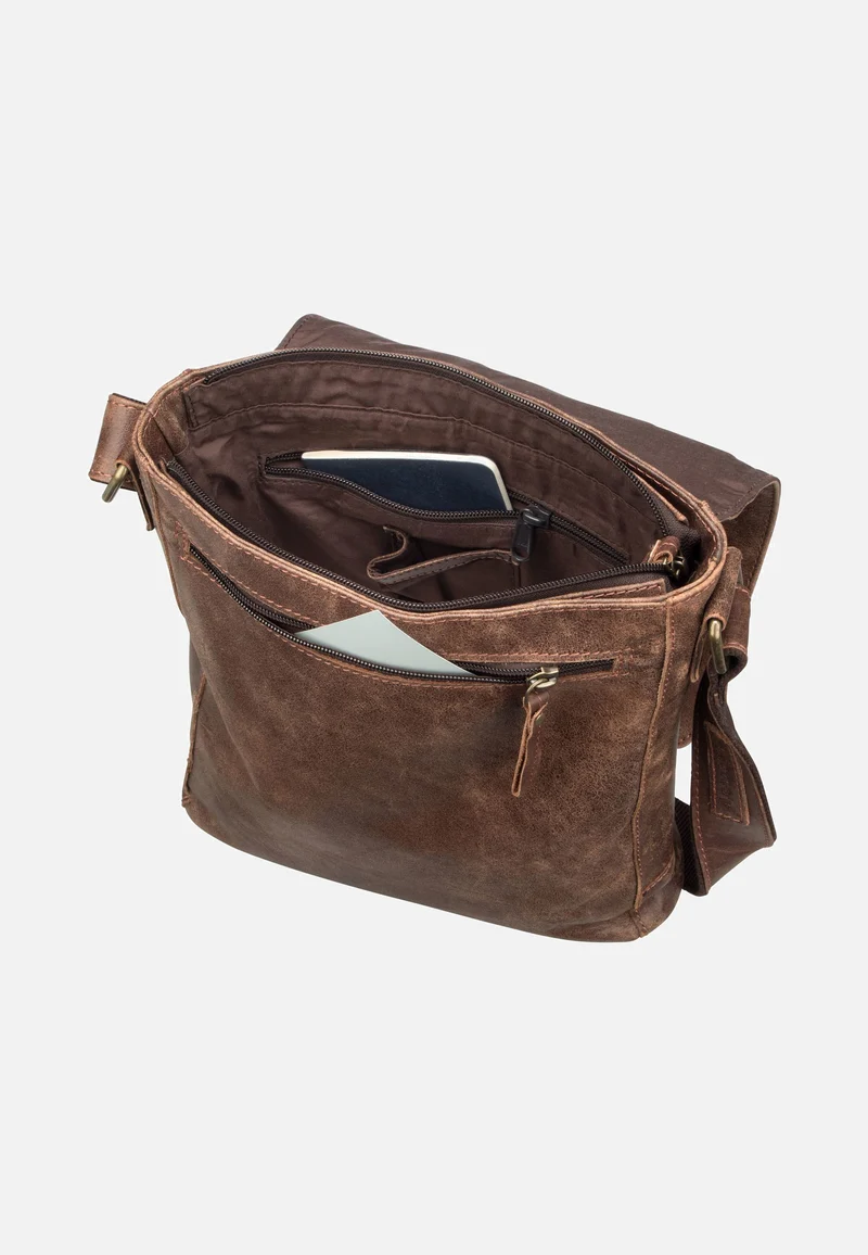 Crunchy 2182 hoch M Braun - Crossbody Bag
