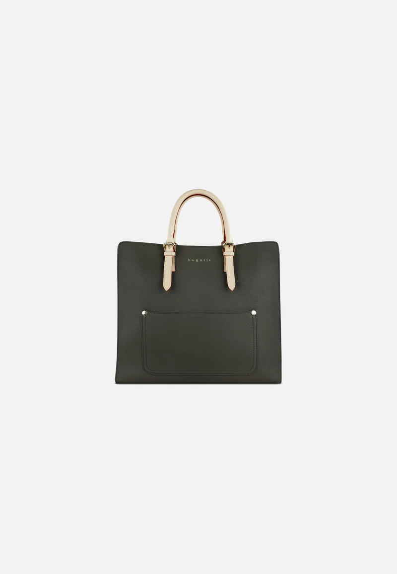 Ella Top Handle L Olive - Tote Bag
