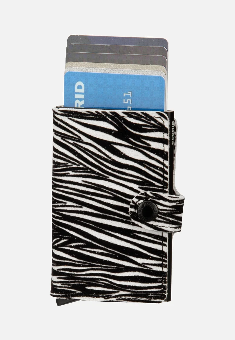 Miniwallet Zebra Light Grey - Portemonnaie